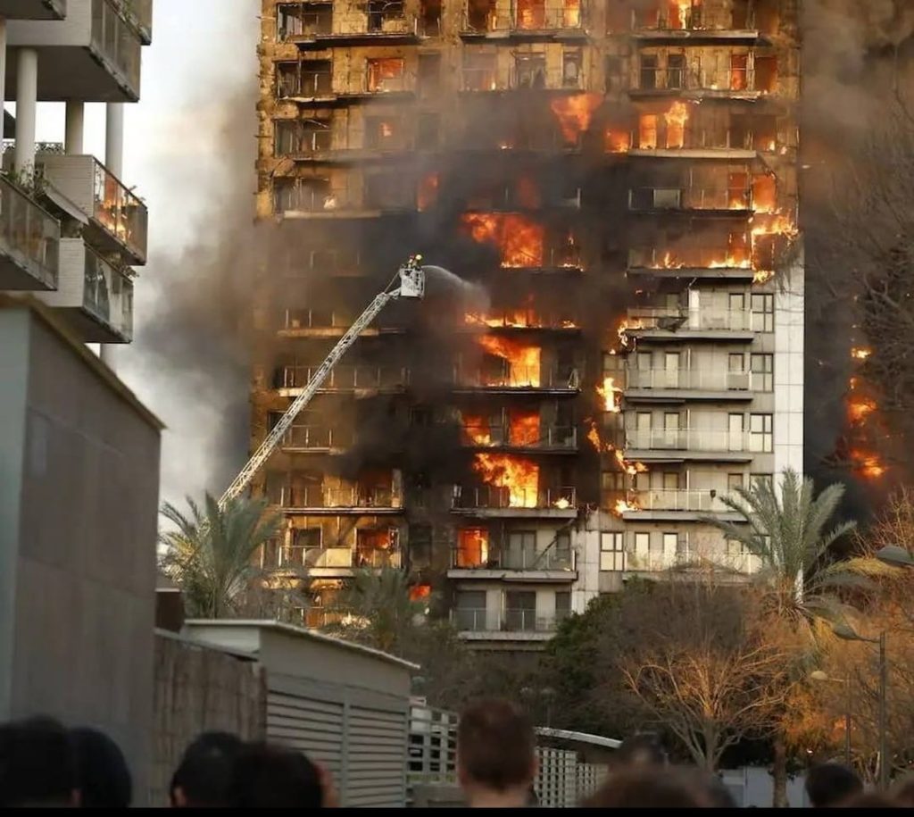 incendio en Valencia