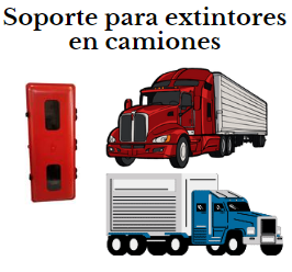 el soporte para extintores en camiones