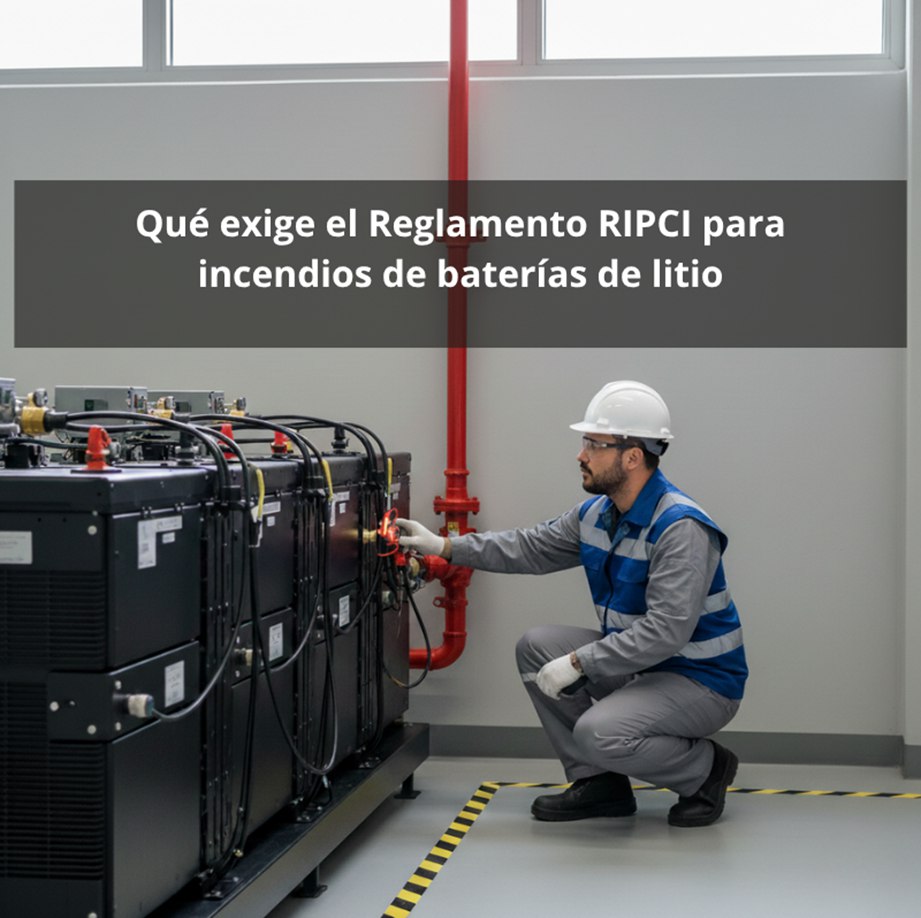 Qué exige el Reglamento RIPCI para incendios de baterías de litio: Requisitos del RIPCI ante los nuevos riesgos de las baterías de litio.