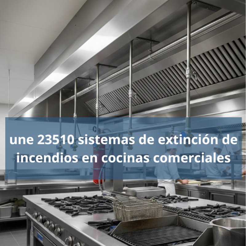 UNE 23510 sistemas de extinción de incendios en cocinas comerciales. Importancia estratégica de la protección