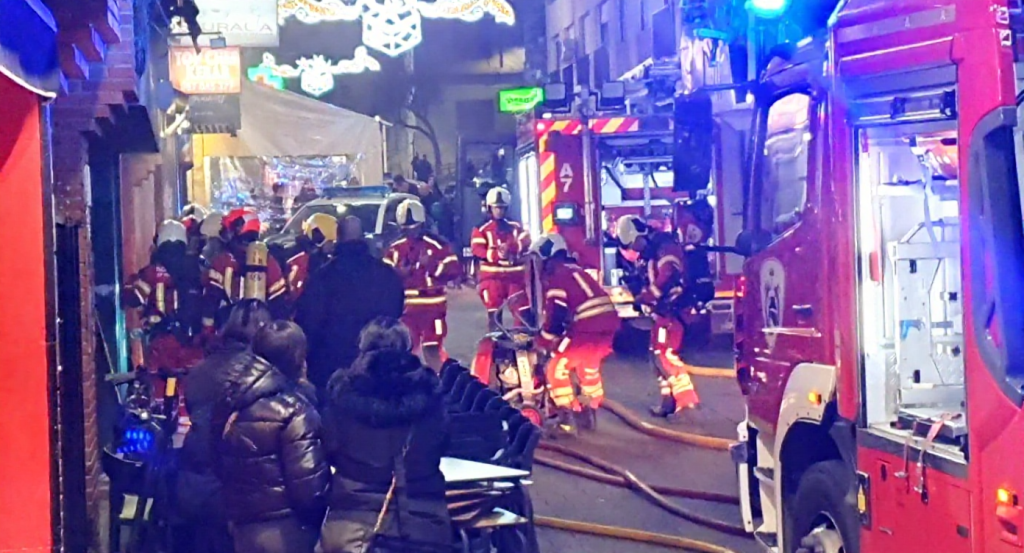 Incendio en el restaurante Princesa Maya de Albacete
